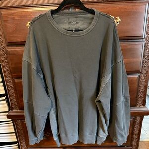 Aerie Charcoal Cozy Oversized Sweatshirt